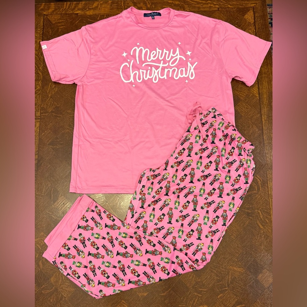 Simply Southern Pink Christmas Nutcracker Pajama Set